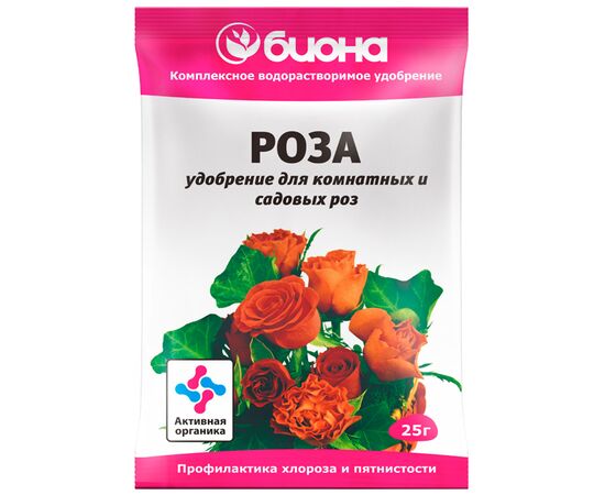 Биона - Роза - удобрение для комнатных и садовых роз 25г (БиоМастер)