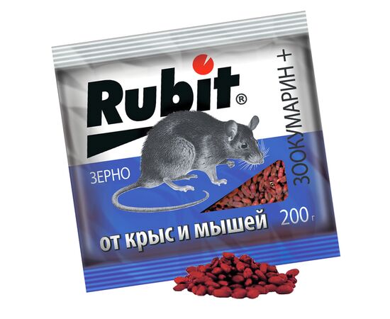 Зоокумарин+ от крыс и мышей 200г (Rubit)