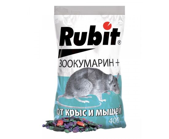 Зоокумарин+ зерно от крыс и мышей 400г (Rubit)