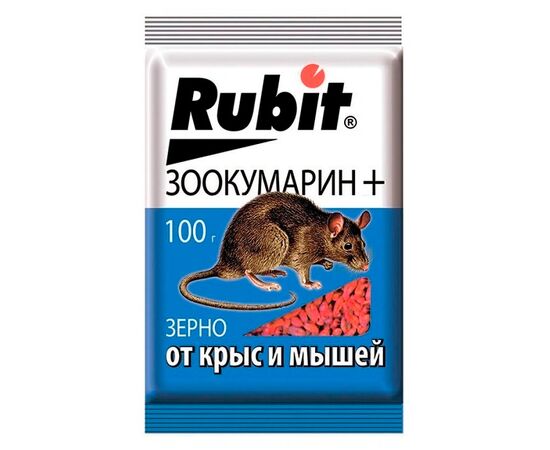 Зоокумарин+ зерно от крыс и мышей 100г (Rubit)