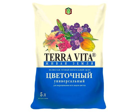 Terra Vita "Живая земля" - цветочный 5л (Норд Палп)